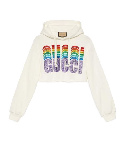 white gucci sweatshirt replica|Gucci cropped sweatshirt etsy.